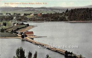 Bird's Eye View of Shaker Bridge Enfield, New Hampshire, NH, USA Unused 