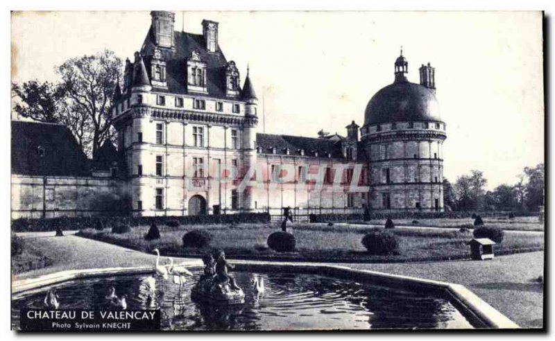 Old Postcard Chateau de Valencay