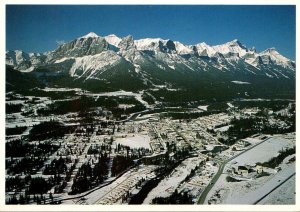 Canada Alberta Canmore Coal Mining Town In Winter