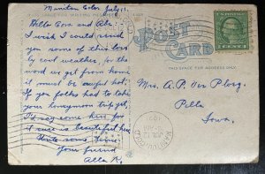 Vintage Postcard 1921 Summit of Pike's Peak in Summer Time, Colorado (CO)