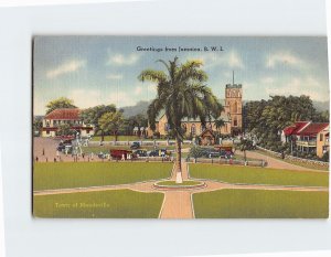 Postcard Greetings from Jamaica Town of Mandeville Jamaica