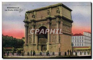 Old Postcard Marseille La Porte d'Aix