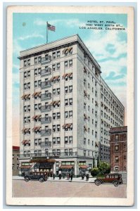 c1920 Hotel St. Paul West Sixth Street Exterior Los Angeles California Postcard 
