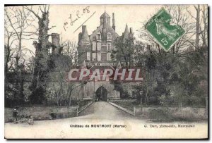 Old Postcard Chateau of Montmort Marne
