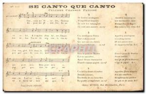 Old Postcard What If Canto Canto song patois