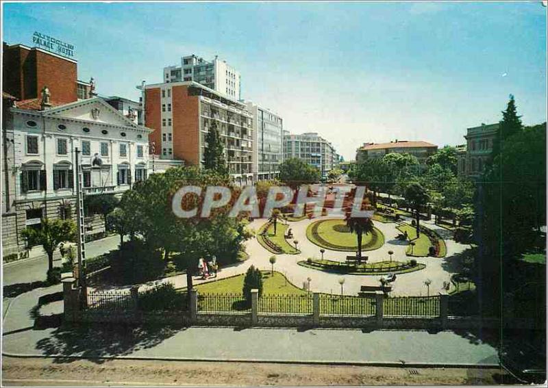 Postcard Modern Udine Dante Gardens