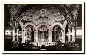 Old Postcard Lourdes Interior of the Rosary Chorus