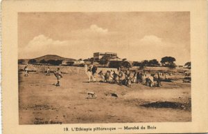 PC ETHIOPIA, MARCHÉ DU BOIS, Vintage Postcard (B41176)