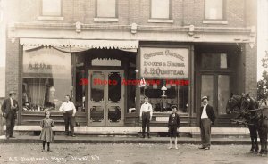 NY, Orwell, New York, RPPC, Alfred E Olmstead's General Store, Photo