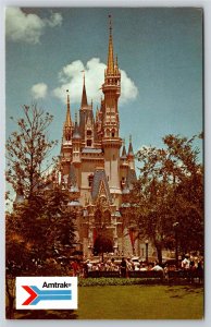 Pastel Towers Cinderella Castle Disney World Orlando FL~Vintage Postcard