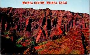 Vtg Waimea Canyon Waimea Kauai Hawaii HI Unused Postcard