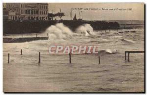 Old Postcard Royan Big Sea has Foncillon