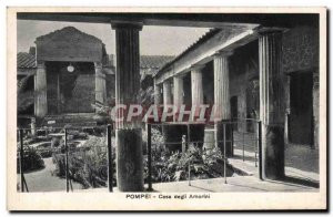 Old Postcard Italy Italia Pompei Casa degli Amorini