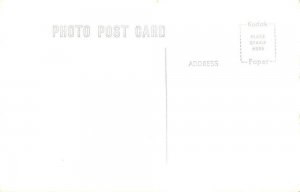 Nahcotta Washington Megler Nahcotta Train Crew Real Photo Postcard AA10604 