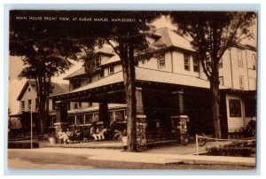 c1940's Main House Front View At Sugar Maples Maplecrest New York NY Postcard 