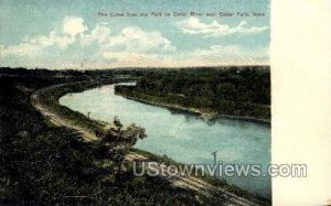 The Curve from the Park on Cedar River - Cedar Falls, Iowa IA  