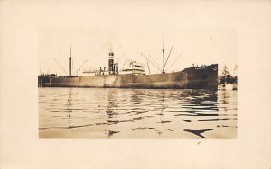 SS Terrier Wilhelmsen Line Real Photo Writing on back, missing stamp 