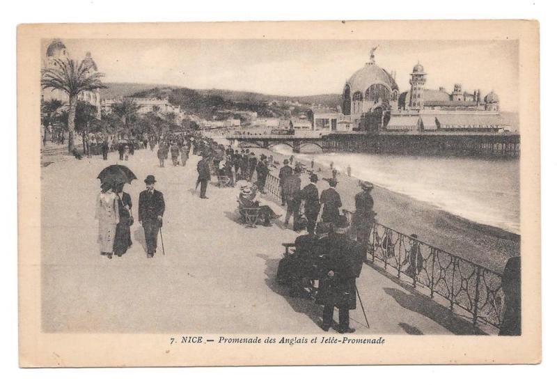 France Nice Promenade Anglais Vtg X Goutagny Postcard