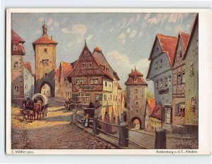 Postcard Plönlein, Rothenburg ob der Tauber, Germany