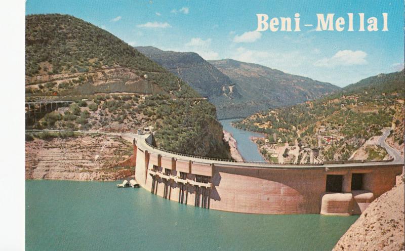 BF14379 beni mellal barrage de bin el ouidane france front/back image