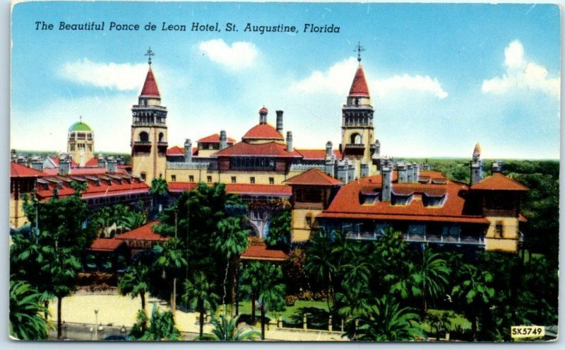 M-29678 The Beautiful Ponce de Leon Hotel St Augustine Florida