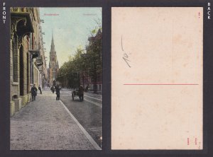 Vintage Postcard Netherlands Amsterdam Vandelstraat