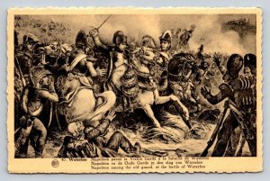 Waterloo Battle Napoleon Old Guard Belgian Postcard 1952 Posted Sepia Tone
