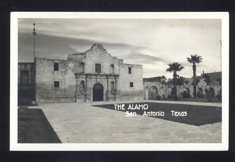 RPPC SAN ANTONIO TEXAS THE ALAMO VINTAGE REAL PHOTO POSTCARD