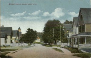 Silver Lake NH Street Scene Homes c1910 Postcard