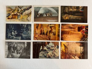 27 CAVES CAVERNS Vintage Postcard Lot FREE SHIPPING