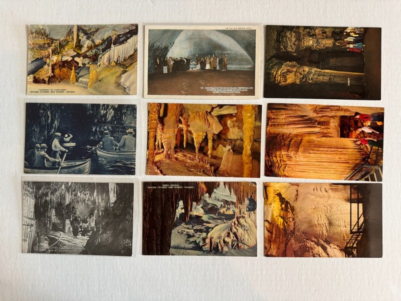27 CAVES CAVERNS Vintage Postcard Lot FREE SHIPPING