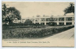 Garden Colonnade Royal Poinciana Hotel Palm Beach Florida 1907c postcard