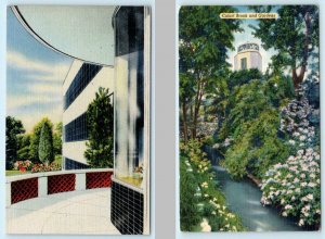 2  Postcards PROVIDENCE, Rhode Island RI ~ CALART BUILDING ca 1940s