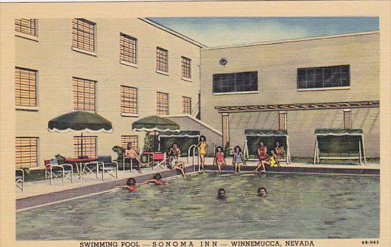 Nevada Winnemucca Swimming Pool At Sonoma Inn and Casino Curteich