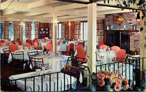 Coonamessett Inn Falmouth Cape Cod Massachusetts MA Breakfast Room Postcard VTG  