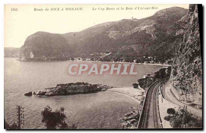 Old Postcard Route Nice Monaco Cape Roux and the Bay of Eze sur Mer