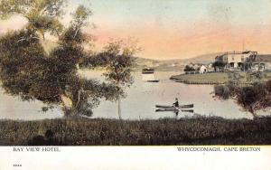 bay view hotel whycocomagh cape berton canada L4512 antique postcard