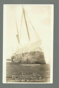 Cook Inlet ALASKA RP 1910 WRECK S.S. FARALLON Steamship Steamer J.E. THWAITES