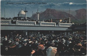 South Africa Concert Promenade Pier Cape Town Vintage Postcard C109