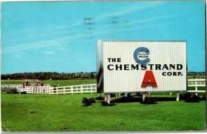 Main Entrance Chemstrand Corp, Decatur AL c1961 Vintage Postcard H29