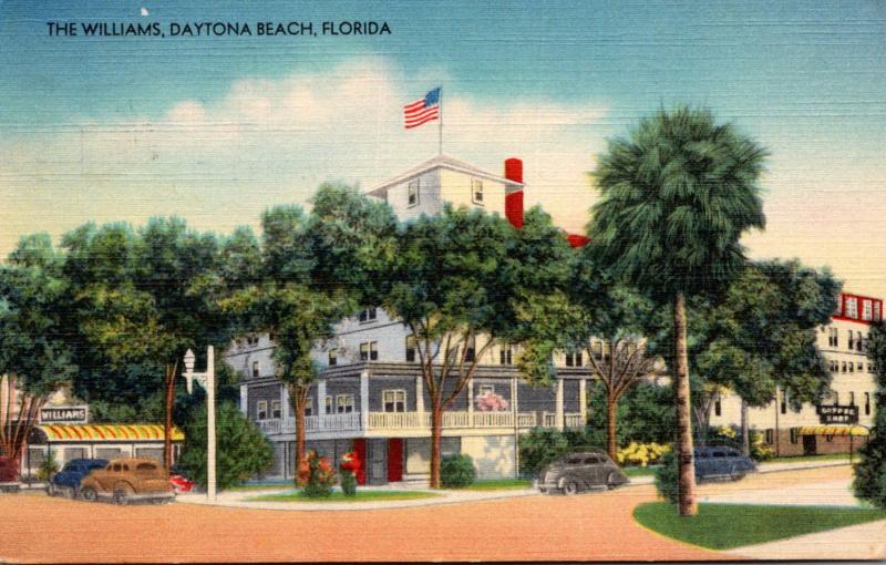 Florida Daytona Beach The Williams Hotel 1944