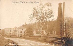 Wilton Maine Wilton Woolen Mill Factory Real Photo Postcard AA28942