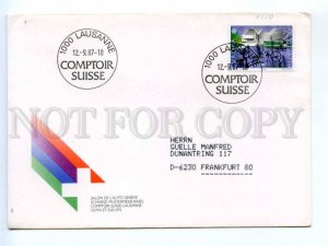 417594 Switzerland 1987 year COVER Lausanne Comptoir Geneva Motor Show 