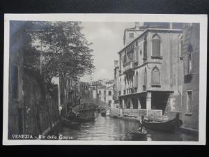 Italy: VENEZIA Venice RIO DELLA GUERRA - Old Real Photograp Postcard