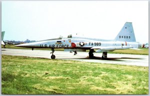 Airplane U.S. Air Force Northrop YF-5A Freedom Fighter Aircraft Postcard