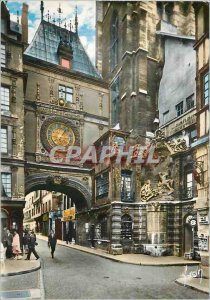 Modern Postcard Rouen Seine Maritime Le Gros Horloge