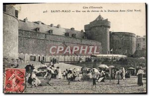 Postcard Old Saint Malo A View From the Chateau de la Duchesse Anne