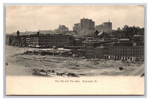 The Old and the New Cityscape Cincinnati Ohio UNP UDB Postcard R16