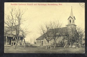 STROMSBURG NEBRASKA SWEDISH LUTHERAN CHURCH VINTAGE POSTCARD HUBBERT PUEBLO