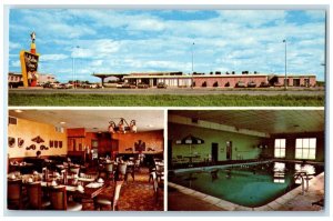 c1960 Holiday Inn Highways East Downtown Airport Albert Lea Minnesota Postcard